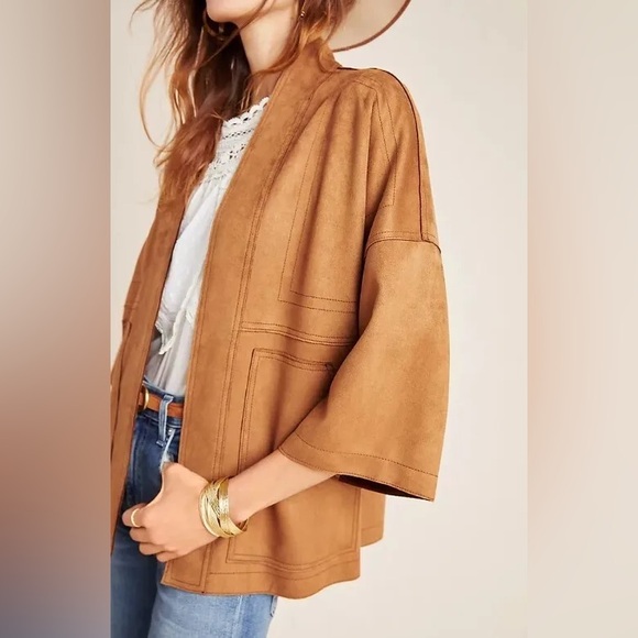 Anthropologie Scarlett Sueded Kimono - Picture 4 of 8